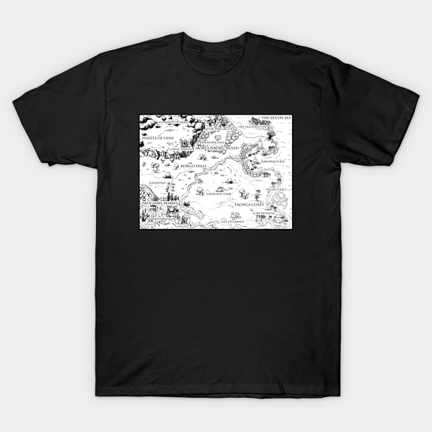 Jalldoon Map 2 T-Shirt by Rampageo Industries 